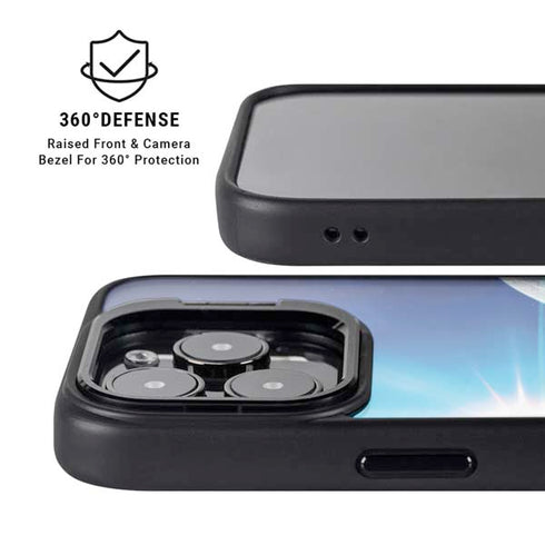 View of a Planet as it Looms in Close Orbit and with Rings iPhone 16 Pro Kickstand Case